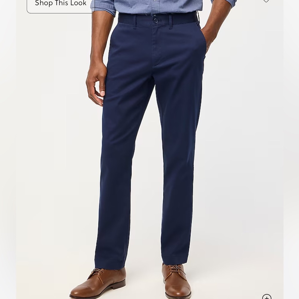 J. Crew Navy Sutton Chinos Classic Straight-Leg